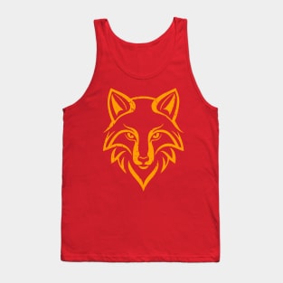 Enchanting Fox Head - distressed Tank Top